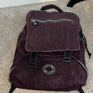 Kipling Purple Backpack